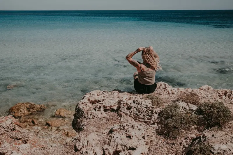 Fotografin am Meer